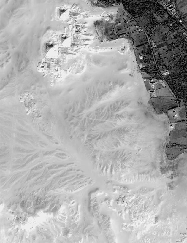 Satelitní snímek Abúsíru - Quick Bird - 23.2.2003